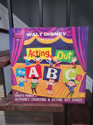 Walt Disney Presents Acting Out The ABC's Disneyland Records 1964 #1223 LP