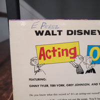 Walt Disney Presents Acting Out The ABC's Disneyland Records 1964 #1223 LP