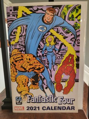 Fantastic Four 2021 Calendar Marvel Comics Special Mint Condition