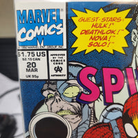Spiderman #20 (1992) Revenge of the Sinister Six pt 3 Marvel Comics Hulk Deathlok Nova