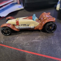 2014 Hot Wheels Star Wars Obi-Wan Kenobi Brown & Cream Die-Cast Tribute Car