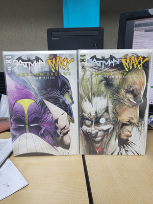Batman / The Maxx: Arkham Dreams #2 (2018) Sam Keith A & B Variant Covers DC Image Comics
