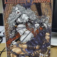 Lady Death vs. Pandora #1 (2007) RARE Bondage Cover Variant Brian Pulido NM Avatar Press