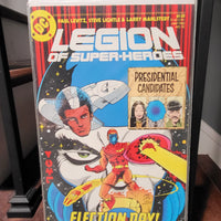 Legion of Super Heroes #10 (1985) Steve Lightle Cover JFK Appearance