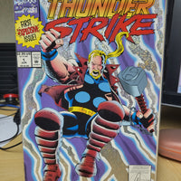 Thunderstrike #1  (1993) Silver Glitter Foil Al Milgrom Cover Bloodaxe Appearance NM