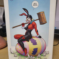 Harley Quinn #72 (2020) Frank Cho Easter Bunny Variant Cover NM Booster Gold