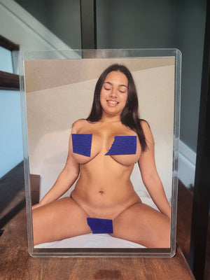 Sexy Busty Latina Fully Spread Nude 5x7 Print in Hard Protective Case (P3)