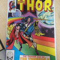 Thor #331 (1983) Holy War Marvel Comics Sif On The Rainbow Bridge Bob Hall Cover