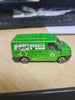 2006 Matchbox City Action 2007 Ford Transit Int'l Packing Solutions Green Die-Cast Van