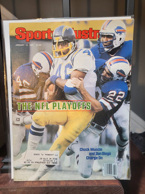 Sports Illustrated January 12 1981 NFL Playoffs Issue Chuck Muncie SD Chargers NEAR MINT