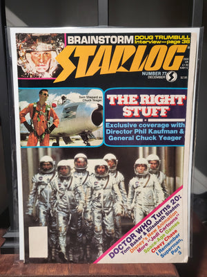 Starlog Issue #77 (December 1983) The Right Stuff Fold-Out Cover Doctor Who