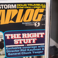 Starlog Issue #77 (December 1983) The Right Stuff Fold-Out Cover Doctor Who