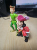 Walt Disney Peter Pan and Captain Hook Neverland 2 Action Figure Toy Lot