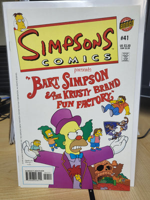 Simpsons Comics #41 (1999) Bongo Comics NM Bart and Krusty The Clown Groening