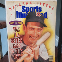 Sports Illustrated April 16 1990 - Ted Williams Cover - Baseball 1950 vs 1990 FINE