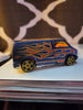 2007 Hot Wheels Custom '77 Blue Dodge Van With Flames Thailand Diecast Car