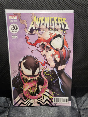 Avengers #687 (2018) 30th Anniversary Campbell Venom Variant Cover