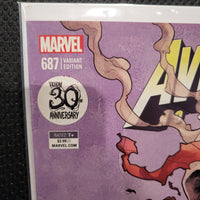 Avengers #687 (2018) 30th Anniversary Campbell Venom Variant Cover