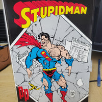 Death of Stupidman #1a (1993) Parody Press Superman FINE/VF Condition Poster Centerfold