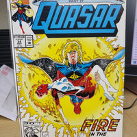 Quasar #34 (1992) Operation Galactic Storm Part 17 Fire In The Sky Marvel Comics