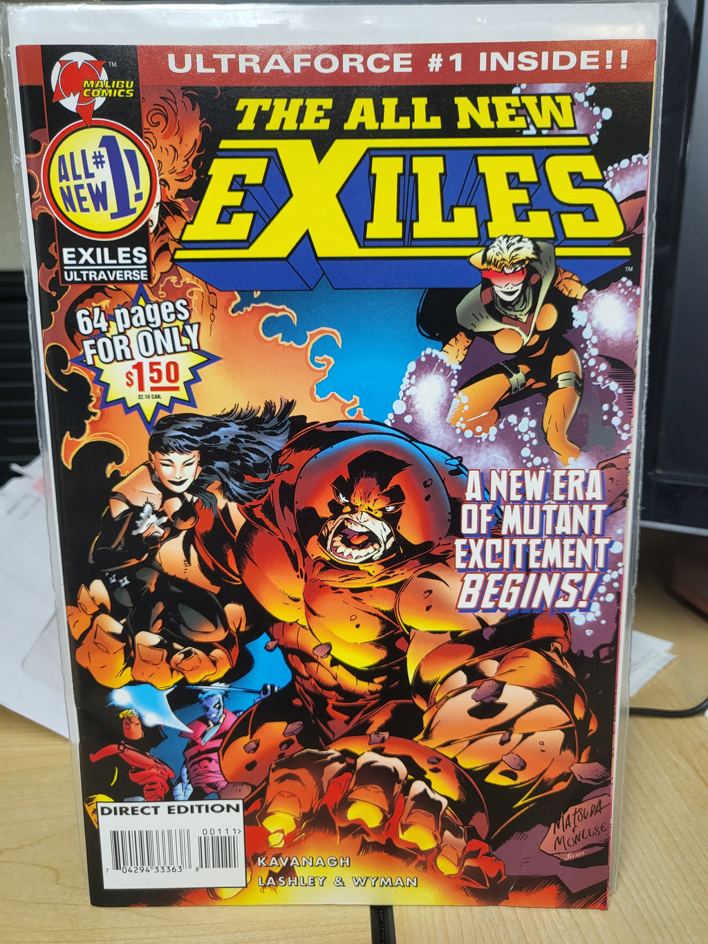 All New Exiles #1 (1995) Ultraforce #1 Inside Juggernaut X-Men Ultraverse Malibu Comics