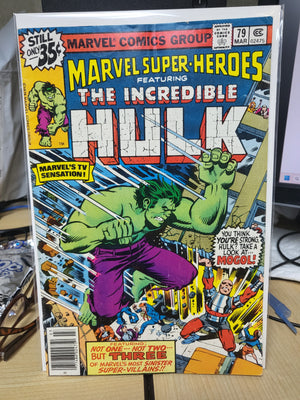 Marvel Super-Heroes Featuring The Incredible Hulk #79 (1979) Mogol Newsstand Comic