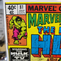 Marvel Super-Heroes Featuring The Incredible Hulk #81 (1979) The Glob Newsstand Comic