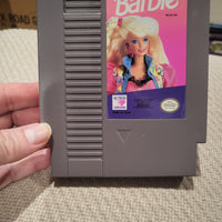 Nintendo Entertainment System 1991 Barbie Videogame Cartridge NES GREAT Condition