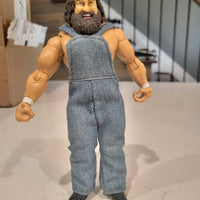 2003 Jakks WWE Series 4 Hillbilly Jim In Overalls Wrestling Action Figure WWF