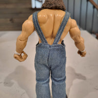 2003 Jakks WWE Series 4 Hillbilly Jim In Overalls Wrestling Action Figure WWF