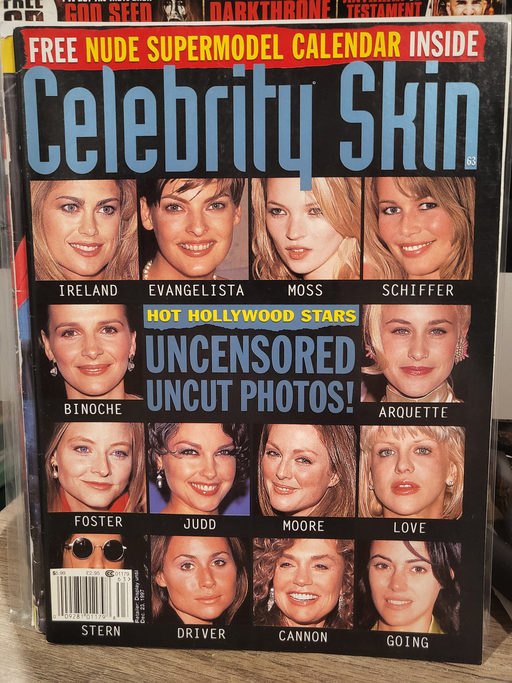 Celebrity Skin Magazine #63 Nov 1997 - Howard Stern Girls & Supermodel Calendar