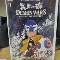 Demon Wars: Shield of Justice #1 (2023) Peach Momoko Regular Cover A Marvel Comics