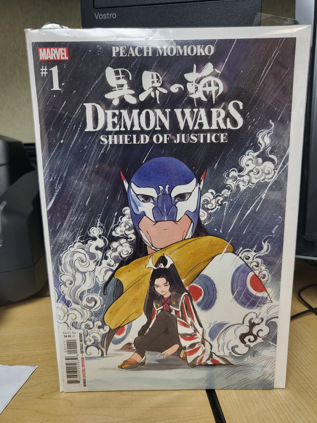 Demon Wars: Shield of Justice #1 (2023) Peach Momoko Regular Cover A Marvel Comics