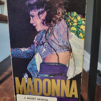 Madonna The Virgin Tour VHS Tape (1985) 10 Hits Ex-Videostore Rental Copy VG