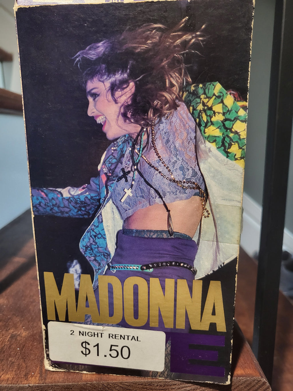 Madonna The Virgin Tour VHS Tape (1985) 10 Hits Ex-Videostore Rental Copy VG