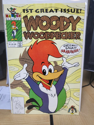 Woody Woodpecker #1 (1991) Harvey Classic Comics 1st Issue E.T. Universal Studios Ad