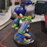 Nintendo Amibo 2 Splatoon Blue Inkling Boy 3" Smash Bros Great Condition Figure