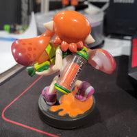 Nintendo Amibo 2 Splatoon Orange Inkling Girl 3" Smash Bros Great Condition Figure