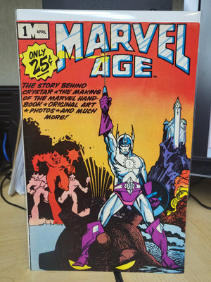 Marvel Age #1 (1983) Saga of Crystar Guide To Marvel Universe FN Condition.