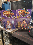 1993 Mattel The Flintstones Big Shot Fred & Fillin' Station Barney Sealed Action Figures