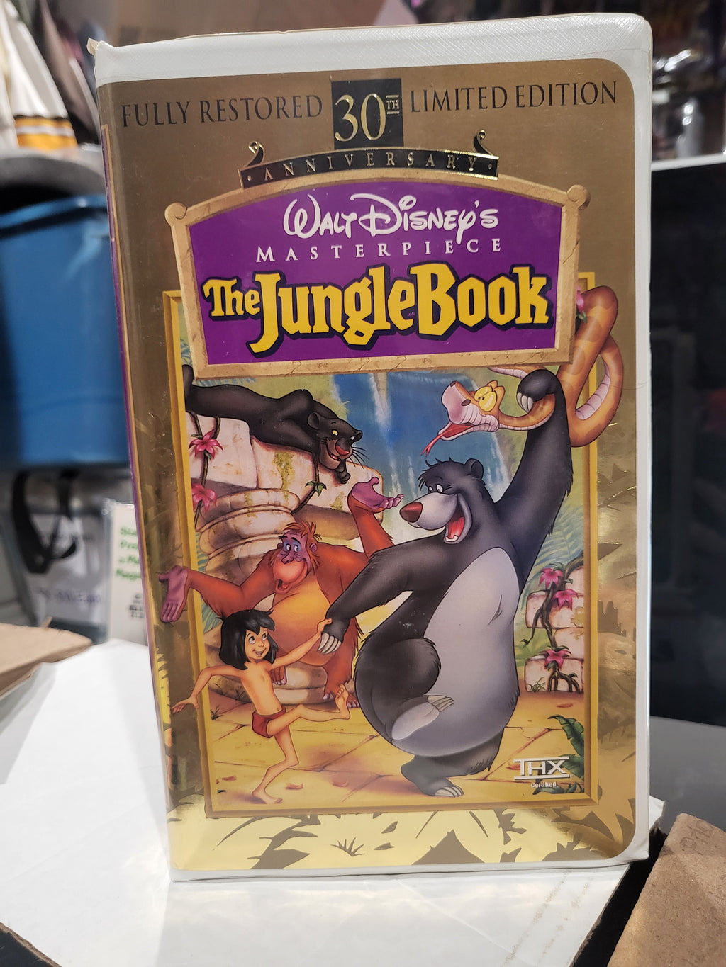 Walt Disney Masterpiece 30th Anniversary Limited Edition The Jungle Book Clamshell VHS Tape