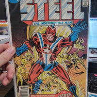 Steel The Indestructible Man #1 & #2 (1978) 1st app Commander Steel FINE DC Comics