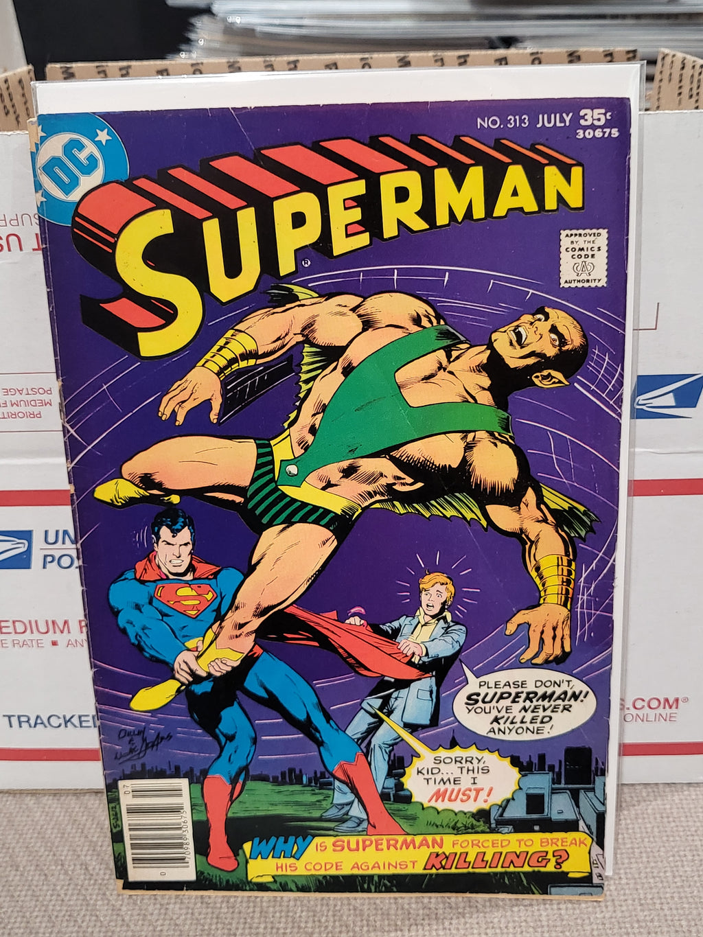 Superman #313 (1977) Neal Adams Cover - Lower Mid-Grade DC Comics