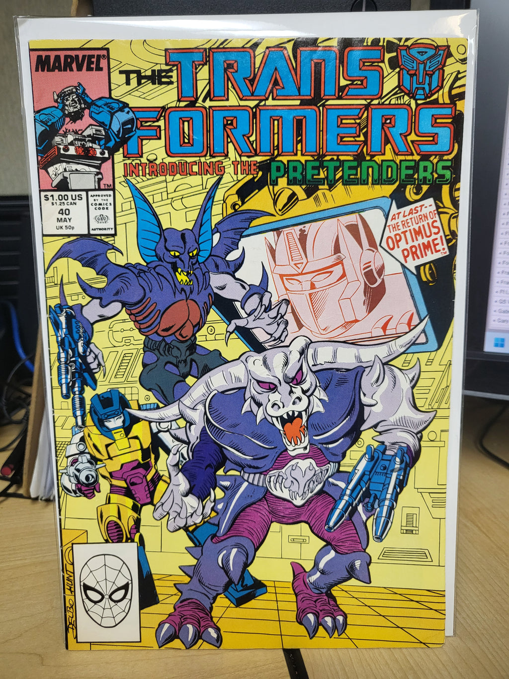 Transformers #40 (1988) 1st app The Pretenders FN Condition Return of Optimus Prime