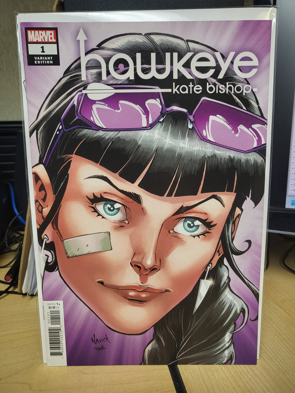 Hawkeye: Kate Bishop #1 (2022) Todd Nauck Headshot Variant Cover Marvel Comics