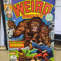 Weird Wonder Tales #21 (1977) Ernie Chan Cover Dr. Druid vs. Giant Gorilla Marvel Comics