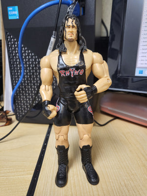 2003 Jakks WWE Exclusive Rhyno Adrenaline Series 4 Wrestling Figure From Chris Benoit 2 Pack