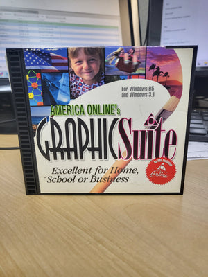 1997 America Online's Graphic Suite AOL Exclusive CD-Rom for Windows 3.1 & 95