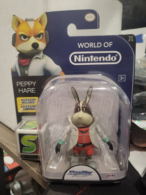 2016 Jakks World Of Nintendo Starfox Peppy Hare Sealed/New Videogame Action Figure