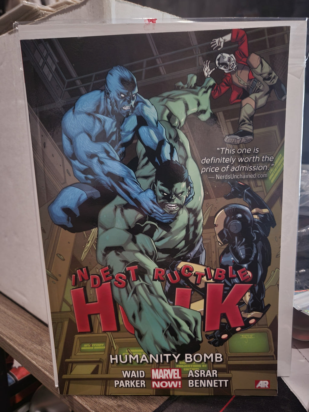 Indestructible Hulk Humanity Bomb TPB #4 Mark Waid Jeff Parker FN+ Marvel Black Bolt